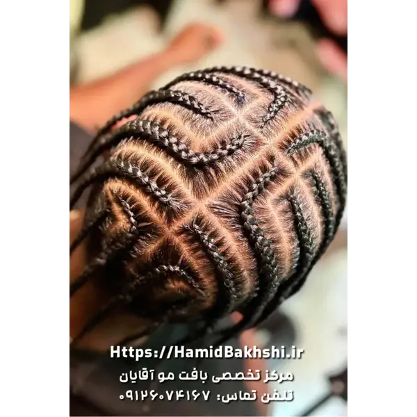 بافت مو مدل ژورنالی مردانه